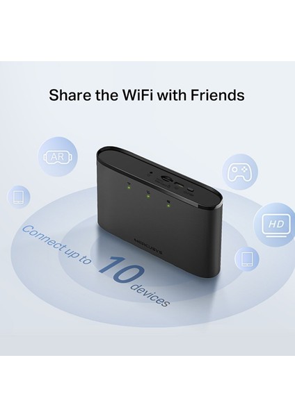 MT110 4g Lte Şarjlı 2200MAH Batarya Wi̇-Fi̇ 10 Kullanıcılı Taşınabilir Modem indirimleri