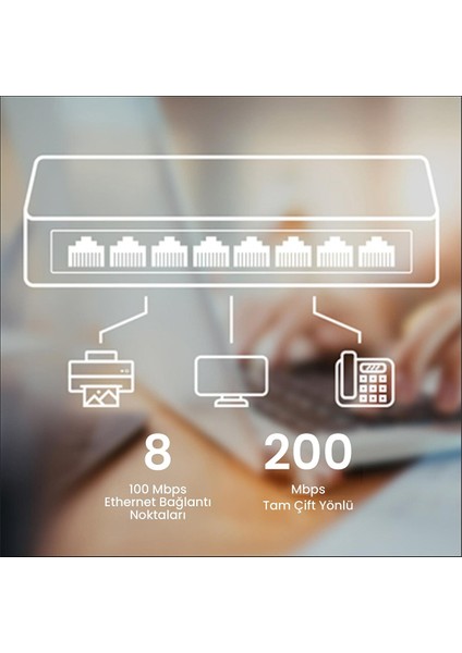 FS1006P 250M 60W Poe+ 6 Port 10/100MBPS Megabit Metal Switch fırsatları