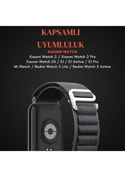 Xiaomi ile Uyumlu Alpin Loop Kumaş Kordon Redmi Watch 5 Active/lite/watch S4/2/2PRO/S3/S1/S1PRO/S1 Active Için Terletme Yapmayan Nefes Alabilen Konforlu Spor Tasarım Kayış fiyatları