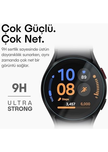 Menashop Galaxy Watch Fe 40MM Için 2'li Paket (2 Adet) Kolay Kurulum Otomatik Hizalama Aparatlı Şeffaf 9h Sertliğinde Gerçek Temperli Cam Ekran Koruyucu fiyatları