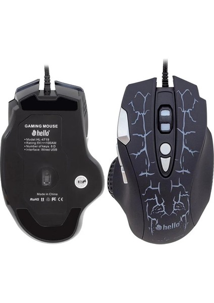 HL-4719 Kablolu Oyuncu Gaming Mouse