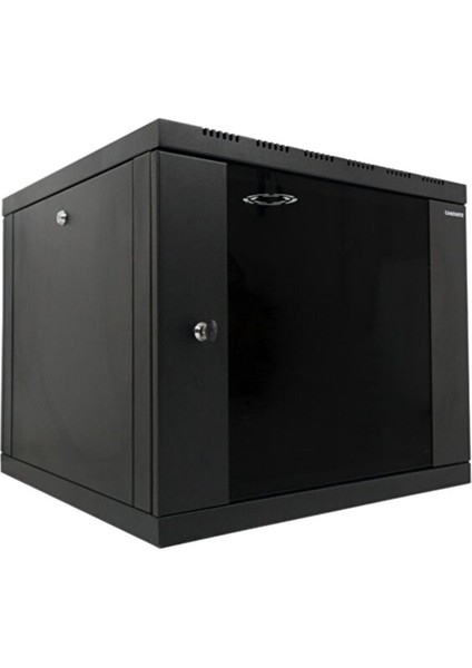 9u 19'' 600X560MM Duvar Tipi Kabinet Tek Gövdeli Siyah 2 Yıl Üretici Garantili