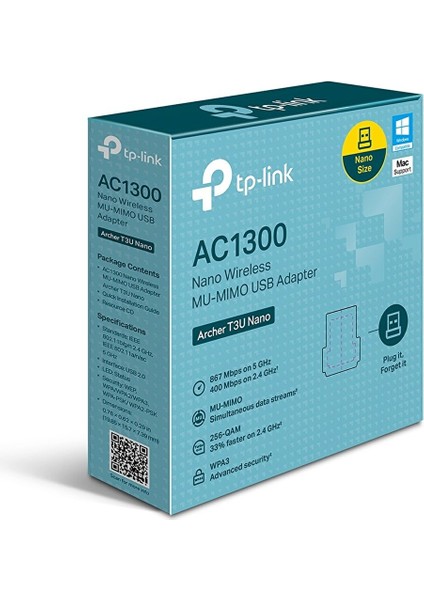 Archer T3U Nano AC1300 Nano Kablosuz Mu-Mimo USB Adaptör