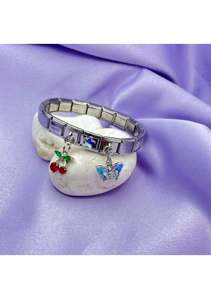 Çelik Italyan Charm Bileklik modelleri