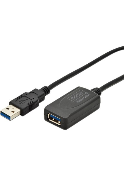 USB 3.0 Repeater / Uzatma Kablosu, USB A Erkek / A Dişi, 5 Metre USB 3.0 Active Extension Cable
