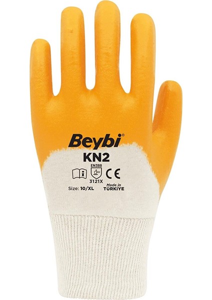 Pamuk-Nitril 3/4 Kaplama Iş Eldiveni Kn2 No: 10 - 12 Çift fiyatları