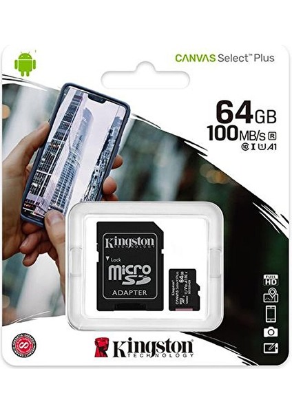 64GB Canvas Select Plus Micro Sd Kart, SDCS2/64GB modelleri