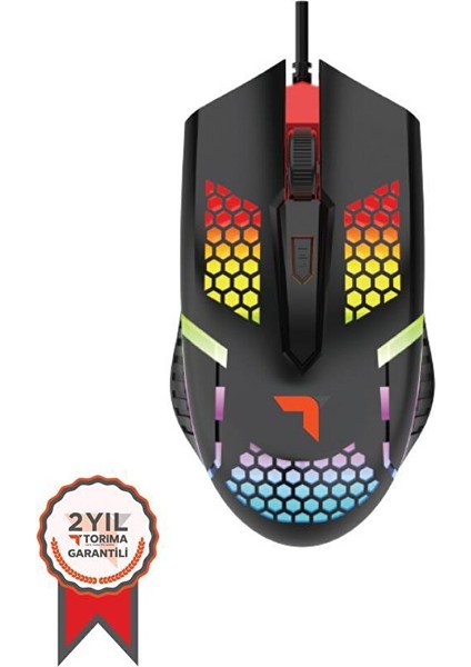 Torima Tm-15 USB Rgb Aydınlatmalı Gaming Oyuncu Mouse Siyah