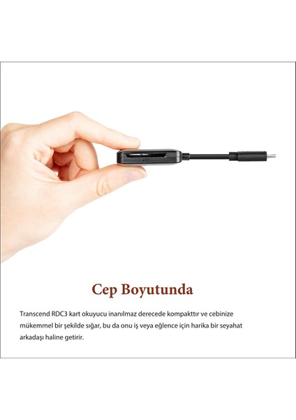 Ts-Rdc3 Sd/microsd, USB 3.2 Gen 1, Siyah, Type C Kart Okuyucu indirimleri