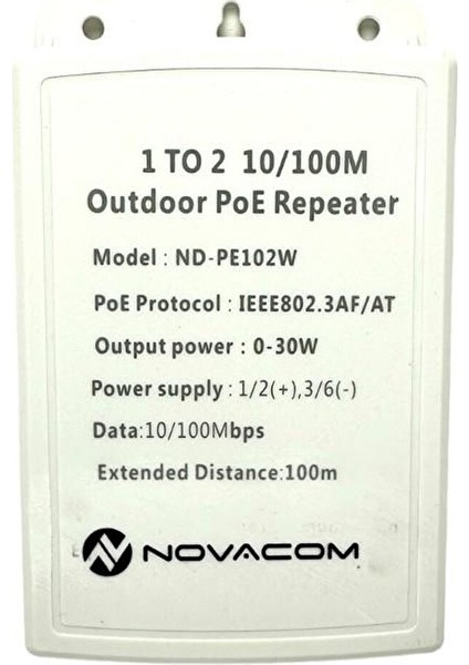 ND-PE102W 10/100MBPS 1/2 Dış Ortam Poe Repeater 100MT 30W modelleri