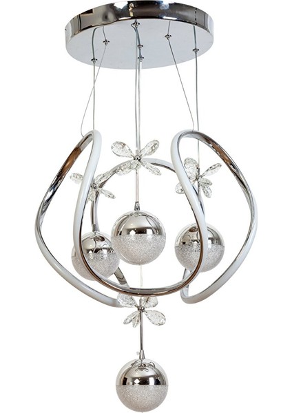 Peri Modern Avize LED 69W 48X48CM Alüminyum Profil Krom -AV-6118-3K-4TK