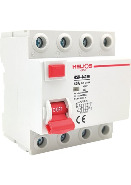 Opto 4X40A 30MA Trifaze Kaçak Akım Rölesi HSK-44030