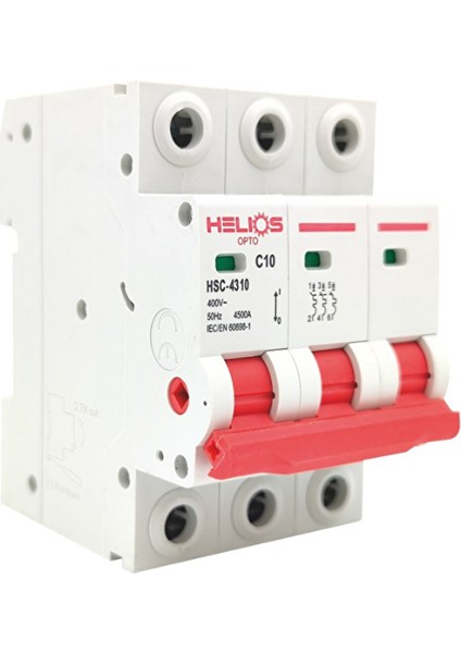 Opto 3X25A 4500KA C Tipi Trifaze W Otomat HSC-4325