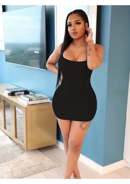 Kadın Ip Askılı Yuvarlak Yaka Kaşkorse Elbise modelleri