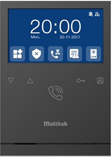 Ip Interkom Linux Lim-43 Kolay Kullanımlı 4.3" Ekran Daire Monitörü Siyah Kasa 9g 06 05 0002