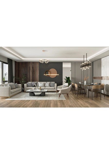 Şans Modern Avize LED 44W 45X42CM Alüminyum Profil Bakır -AV-6117-4BKR indirimleri