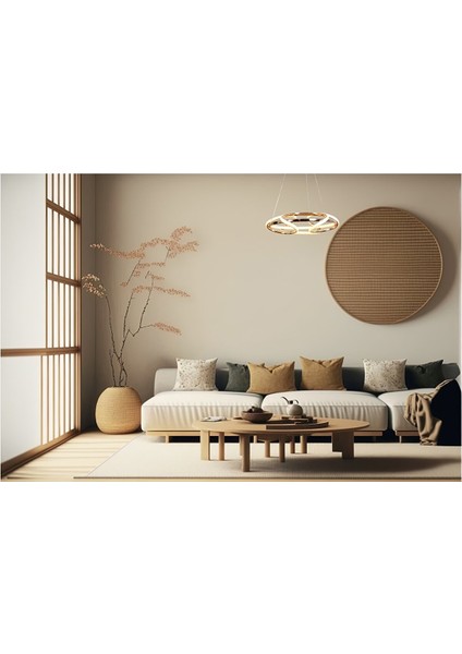 Tepsi Modern Avize LED 49W 42X42CM Alüminyum Profil Bakır -AV-6161-3BKR modelleri