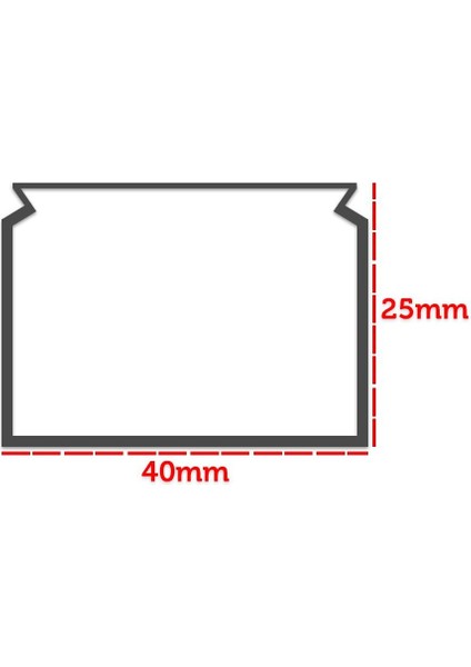 40X25 Kablo Kanalı Kendinden Yapışkanlı 2 mt modelleri