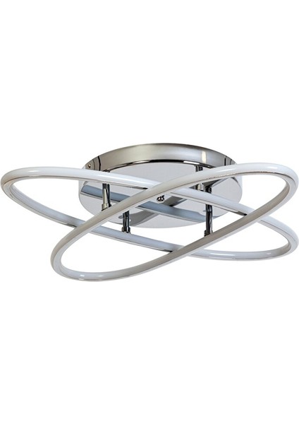 Atom Modern Avize LED 79W 64X64CM Alüminyum Profil Krom -AR-6110-2K