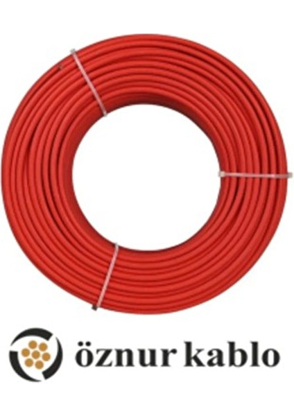 30 Metre Öznur 6 mm Solar Kablo H1Z2Z2-K Kırmızı Fotovoltai̇k