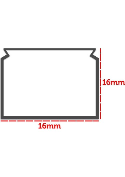 16X16 Kablo Kanalı Kendinden Yapışkanlı 2 mt modelleri
