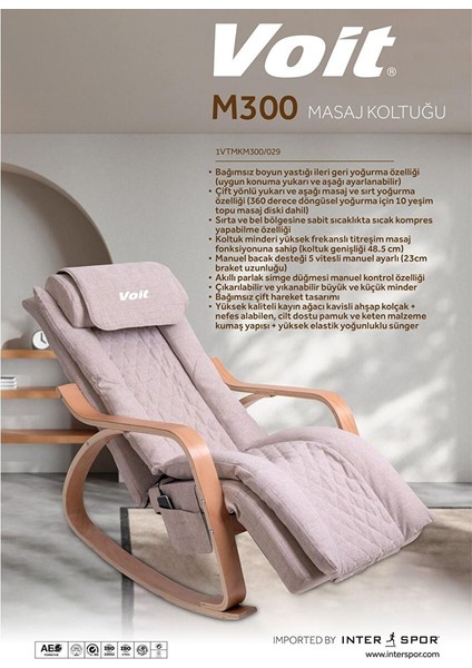 M300 Elektrikli Masaj Koltuğu Masaj Sandalyesi Kumandalı / Krem fiyatları