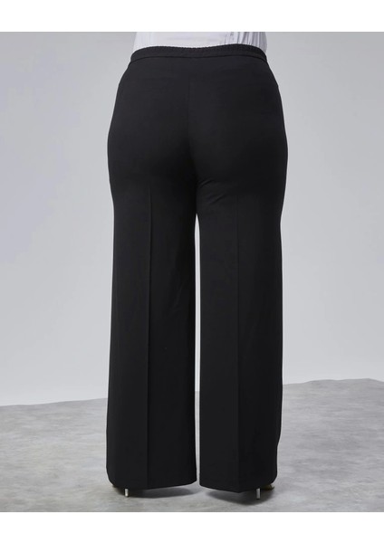 Poly Viscose Full Lycra Beli̇ Lasti̇kli̇ Battal Pantolon fiyatları