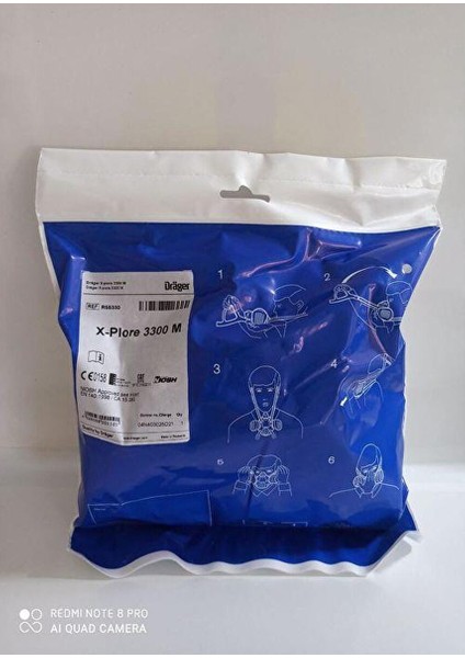Drager Xplore 3300 Yarım Yüz Maskesi + 6738011 Ffp3 R Filtre modelleri