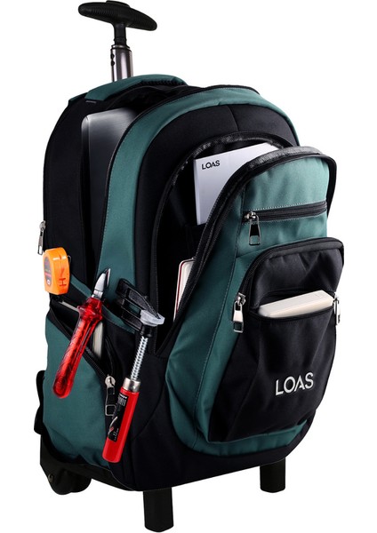 LSTCS29-T Profesyonel Tekerlekli Sırt Çantası-Bez Takım ve Alet Taşıma Çantası