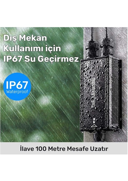 POE25 Gigabit 2poe Out 1poe In 10/100MBPS 2W Metal Kasa Switch fiyatları