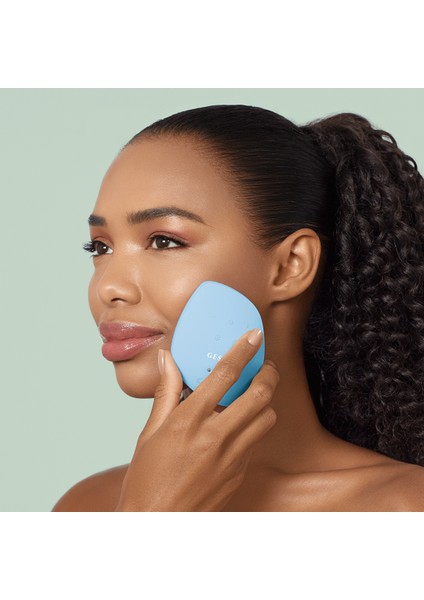 Titreşimli, Soğutma ve Isıtmalı, LED Terapili Yüz Maskesi Bakım Cihazı | Sonic Warm & Cool Mask Mavi fırsatları