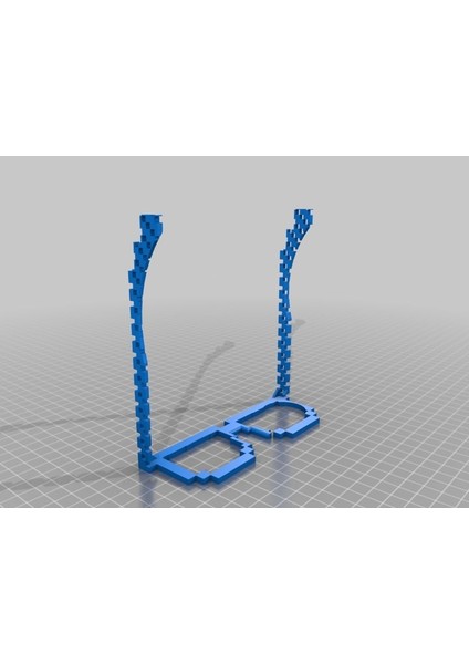 Çift Ekstrüzyon Için 8 Bit Geek Gözlük (Sadece Plastik Aparattır!!!) 3D