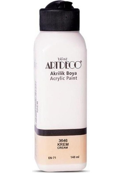 Akrilik Boya 140 ml Renk Seçmeli Canlı ve Pastel Krem