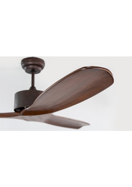 Hardwood Kahverengi Aydınlatmasız Duvar Kumandalı 132CM Tavan Vantilatörü
