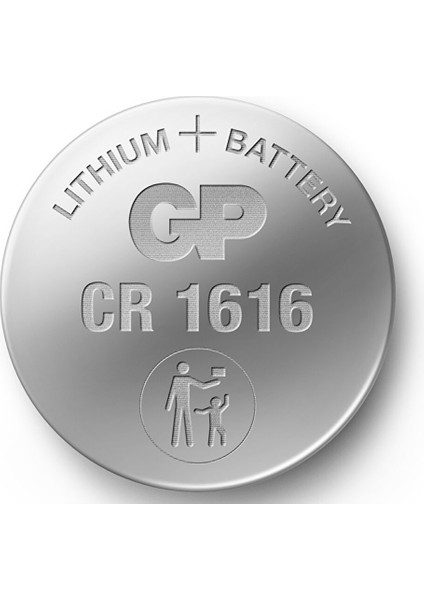 Batteries CR1616 1616 Boy Lityum Düğme Pil, 3 Volt, 5'li Kart