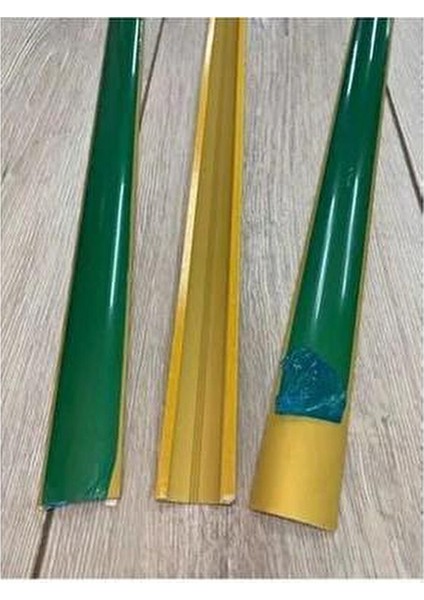 Alüminyum Sarı Kapı Eşik Profili Parke Kapı Altı Çıtası Yapışkanlı 78 cm