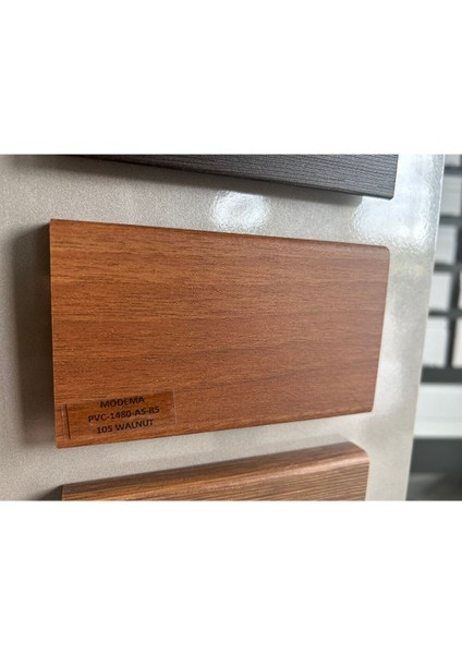 By Istanbul Modema 8cm Renkli Pvc Kaplama Parke Süpürgelik Modelleri 105 Walnut