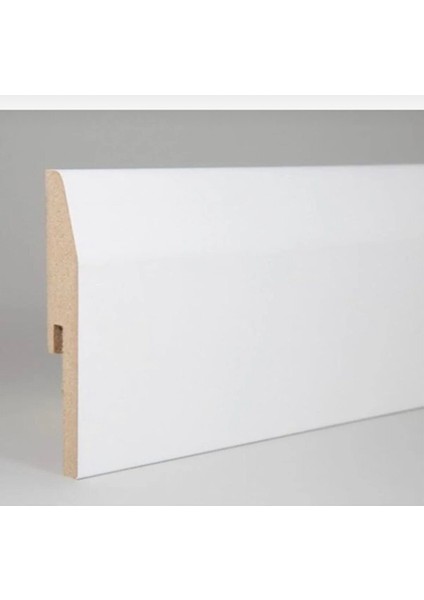 By Istanbul 12.5 mt 5 Adet Lake Pvc Kaplama Saten Beyaz 10 cm Parke Süpürgelik