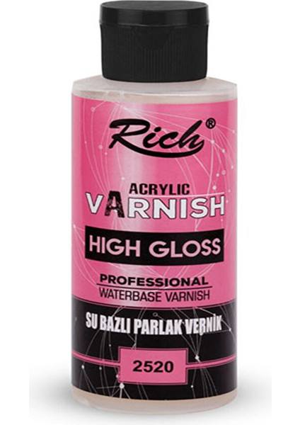High Gloss Su Bazlı Vernik Parlak 130 cc VR-130-2491