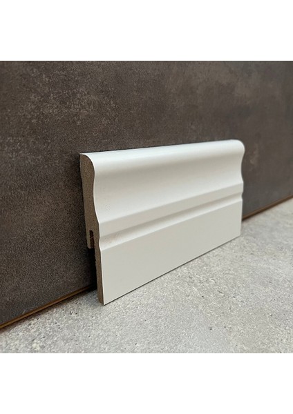 U10 10 cm Yalı Serisi Pvc Lake Beyaz U10 Süpürgelik