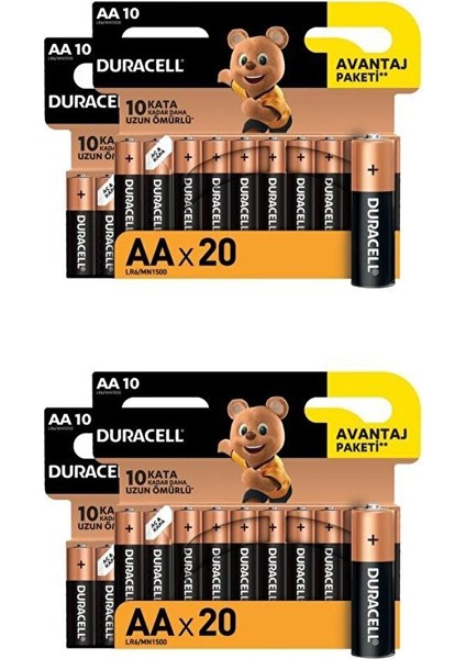Alkalin Aa Kalem Piller, 40 Lı Paket