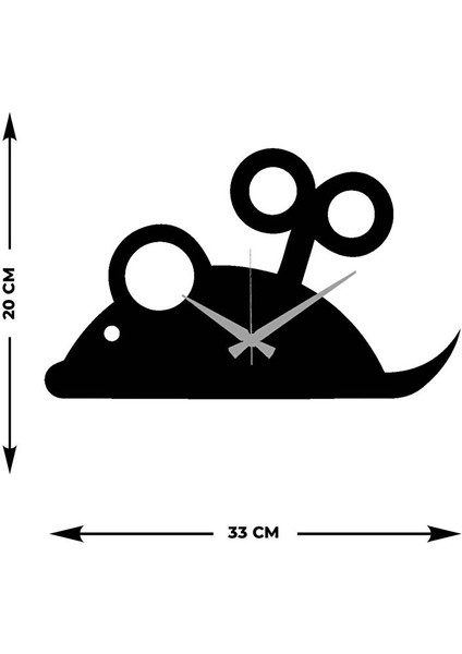 Mouse Metal Duvar Saati