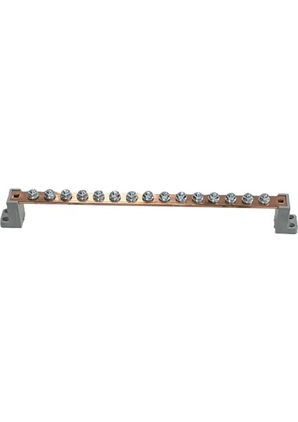 20X4MM, 15 Civatalı Ayaklı Bakır Bara 250A