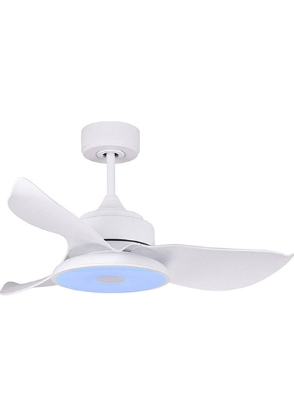 Melodi Beyaz Aydınlatmalı Uzaktan Kumandalı 96CM Bluetooth Özellikli Tavan Vantilatörü