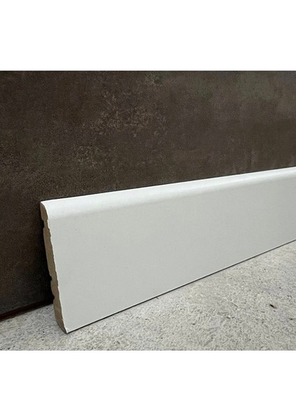 By Istanbul 25MT 8cm Saten Beyaz Düz Model Folyo Laminat Parke Süpürgelik 10MM fiyatları
