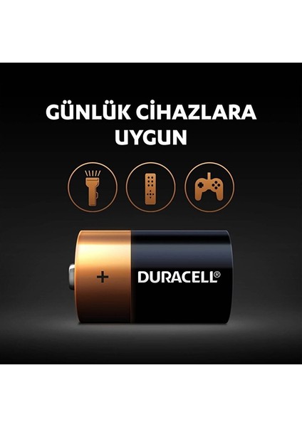 D Alkalin Pil (2’li Paket) 1,5V, LR20/MN1300 fırsatları