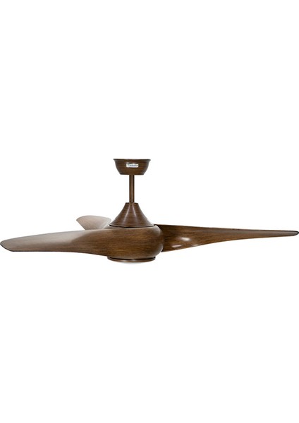 Hisar V2 Kahverengi Aydınlatmalı Uzaktan Kumandalı 127CM Tavan Vantilatörü