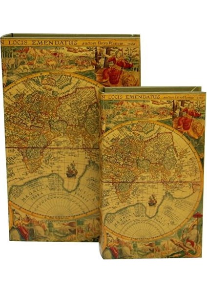 Kutu Kitap Harita 2'li Set KNM-C0142