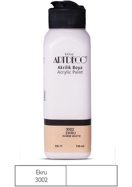 Akrilik Boya 140 ml Renk Seçmeli Canlı ve Pastel Ekru