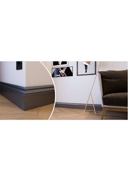 Yalı Serisi Antrasit B Model 10CM Pvc Süpürgelik modelleri
